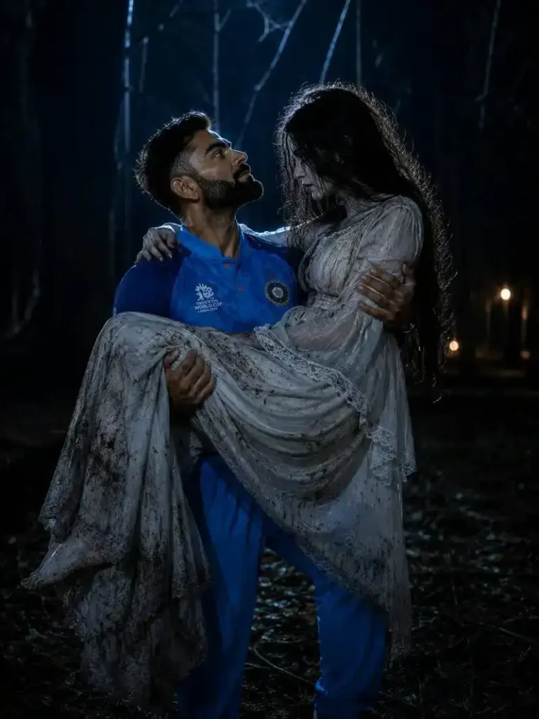 Romantic Horror Photo Editing: Love Meets Darkness